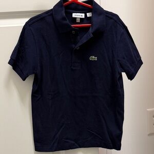 Boys Lacoste Kids Navy Polo Shirt size 8